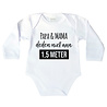 Goldengifts Romper - Papa & mama deden niet aan 1,5 meter - lange mouwen - wit Goldengifts Romper - Papa & mama deden niet aan 1,5 meter - lange mouwen - wit