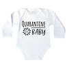 Goldengifts Romper - Quarantine baby - lange mouwen - wit Goldengifts Romper - Quarantine baby - lange mouwen - wit