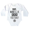 Goldengifts Romper - Ssst.. mama & ik kijken voetbal! - lange mouwen - wit Goldengifts Romper - Ssst.. mama & ik kijken voetbal! - lange mouwen - wit