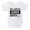 Goldengifts Romper - Ssst.. papa & ik kijken darten - korte mouw - kleur: wit - 1 stuks Goldengifts Romper - Ssst.. papa & ik kijken darten - korte mouw - kleur: wit - 1 stuks