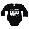 Goldengifts Romper - Ssst.. papa & ik kijken darten - lange mouw - kleur: zwart - 1 stuks Goldengifts Romper - Ssst.. papa & ik kijken darten - lange mouw - kleur: zwart - 1 stuks
