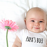 Goldengifts Romper - Papa's boef - korte mouwen - wit Goldengifts Romper - Papa's boef - korte mouwen - wit