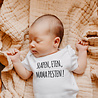Goldengifts Romper - Slapen, eten, mama pesten! - korte mouwen - wit Goldengifts Romper - Slapen, eten, mama pesten! - korte mouwen - wit