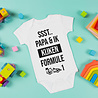 Goldengifts Romper - Ssst.. papa & ik kijken formule 1 - korte mouwen - wit Goldengifts Romper - Ssst.. papa & ik kijken formule 1 - korte mouwen - wit