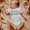 Goldengifts Romper - Slapen, eten, papa pesten! - korte mouwen - wit Goldengifts Romper - Slapen, eten, papa pesten! - korte mouwen - wit