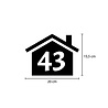 Goldengifts container sticker - 4 delige voordeel set - huisje - 20x15,5 cm - wit of zwart Goldengifts container sticker - 4 delige voordeel set - huisje - 20x15,5 cm - wit of zwart