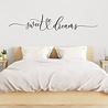 Goldengifts Muursticker voor in de slaapkamer - Sweet dreams - 1 stuks - wit of zwart Goldengifts Muursticker voor in de slaapkamer - Sweet dreams - 1 stuks - wit of zwart