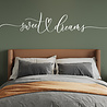 Goldengifts Muursticker voor in de slaapkamer - Sweet dreams - 1 stuks - wit of zwart Goldengifts Muursticker voor in de slaapkamer - Sweet dreams - 1 stuks - wit of zwart