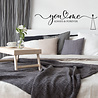 Goldengifts Muursticker voor in de slaapkamer - You Heart Me Always & Forever - 1 stuk - zwart of wit Goldengifts Muursticker voor in de slaapkamer - You Heart Me Always & Forever - 1 stuk - zwart of wit