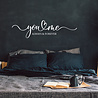 Goldengifts Muursticker voor in de slaapkamer - You Heart Me Always & Forever - 1 stuk - zwart of wit Goldengifts Muursticker voor in de slaapkamer - You Heart Me Always & Forever - 1 stuk - zwart of wit