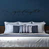 Goldengifts Muursticker voor in de slaapkamer - Goodnight my love - 1 stuks - wit of zwart Goldengifts Muursticker voor in de slaapkamer - Goodnight my love - 1 stuks - wit of zwart