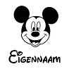 Goldengifts Deursticker / muursticker - Mickey mouse met eigennaam Goldengifts Deursticker / muursticker - Mickey mouse met eigennaam