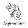 Goldengifts Deursticker / muursticker - Unicorn met eigennaam Goldengifts Deursticker / muursticker - Unicorn met eigennaam