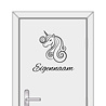 Goldengifts Deursticker / muursticker - Unicorn met eigennaam Goldengifts Deursticker / muursticker - Unicorn met eigennaam