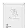 Goldengifts Deursticker / muursticker - Unicorn met eigennaam Goldengifts Deursticker / muursticker - Unicorn met eigennaam