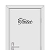 Goldengifts WC/toilet stickers - Toilet in sierletters - Wit of Zwart Goldengifts WC/toilet stickers - Toilet in sierletters - Wit of Zwart