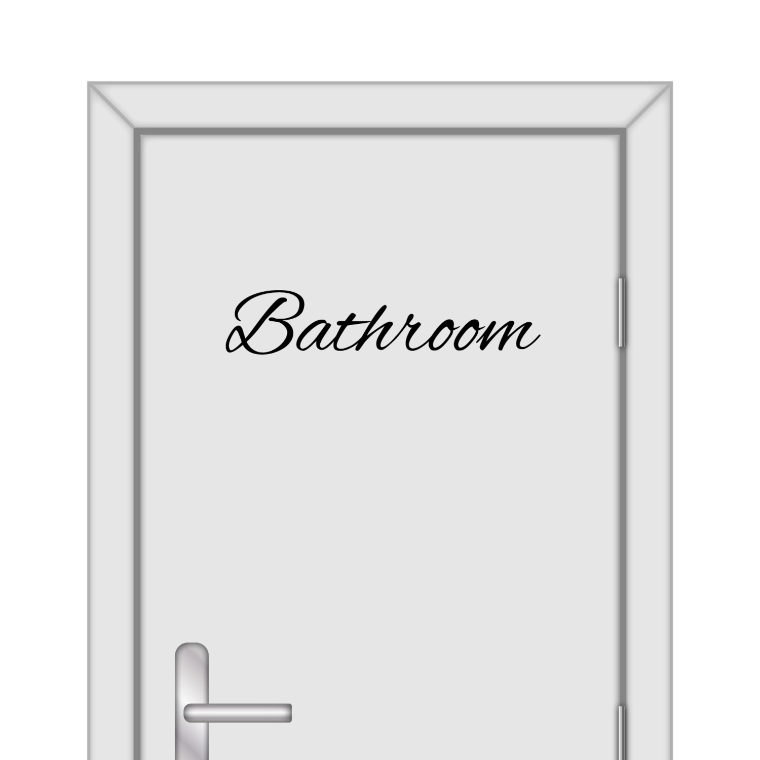 Badkamer - "Bathroom" in sierletters - Wit of - Goldengifts.nl
