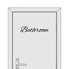Goldengifts Badkamer sticker - "Bathroom" in sierletters - Wit of Zwart Goldengifts Badkamer sticker - "Bathroom" in sierletters - Wit of Zwart