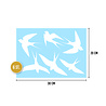 Goldengifts Raamsticker - Vogels - Vogelbescherming raamstickers - set met 6 stickers - zwart of wit Goldengifts Raamsticker - Vogels - Vogelbescherming raamstickers - set met 6 stickers - zwart of wit