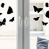 Goldengifts Vlinder - vogelbescherming raamstickers - set van 10 vlinder stickers - 30 x 20 cm - beschikbaar in het wit & zwart Goldengifts Vlinder - vogelbescherming raamstickers - set van 10 vlinder stickers - 30 x 20 cm - beschikbaar in het wit & zwart