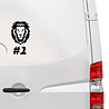 Goldengifts Max verstappen - Leeuw / lion #1 - raamsticker - 15 x 26 cm Goldengifts Max verstappen - Leeuw / lion #1 - raamsticker - 15 x 26 cm