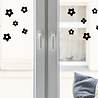 Goldengifts Bloemen / flowers - vogelbescherming raamstickers - set 28 st. - beschikbaar in het wit & zwart Goldengifts Bloemen / flowers - vogelbescherming raamstickers - set 28 st. - beschikbaar in het wit & zwart