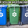 Goldengifts Container sticker - 1 stuk - huisnummer + bloem/flower - 20 x 24 cm - wit of zwart Goldengifts Container sticker - 1 stuk - huisnummer + bloem/flower - 20 x 24 cm - wit of zwart