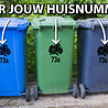 Goldengifts Kliko sticker - 1 stuk - Rozen + huisnummer - 25 x 19 cm - wit of zwart Goldengifts Kliko sticker - 1 stuk - Rozen + huisnummer - 25 x 19 cm - wit of zwart