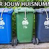 Goldengifts Kliko sticker - 1 stuk - Rozen + huisnummer - 25 x 19 cm - wit of zwart Goldengifts Kliko sticker - 1 stuk - Rozen + huisnummer - 25 x 19 cm - wit of zwart