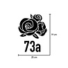 Goldengifts Kliko sticker - 1 stuk - Rozen + huisnummer - 25 x 19 cm - wit of zwart Goldengifts Kliko sticker - 1 stuk - Rozen + huisnummer - 25 x 19 cm - wit of zwart