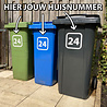 Goldengifts Container sticker - 1 stuk - huisnummer + vierkant kader - 20 x 20 cm - wit of zwart Goldengifts Container sticker - 1 stuk - huisnummer + vierkant kader - 20 x 20 cm - wit of zwart
