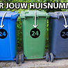 Goldengifts Container sticker - 1 stuk - huisnummer + cirkel - 19 x 19 cm - wit of zwart Goldengifts Container sticker - 1 stuk - huisnummer + cirkel - 19 x 19 cm - wit of zwart