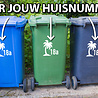 Goldengifts Kliko sticker - 1 stuk - Palmboom + huisnummer - 20 x 20 cm - wit of zwart Goldengifts Kliko sticker - 1 stuk - Palmboom + huisnummer - 20 x 20 cm - wit of zwart