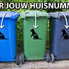 Goldengifts Kliko sticker - 1 stuk - Labrador pootje + huisnummer - 17 x 20 cm - wit of zwart Goldengifts Kliko sticker - 1 stuk - Labrador pootje + huisnummer - 17 x 20 cm - wit of zwart
