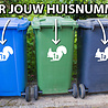 Goldengifts Kliko sticker - 1 stuk - Eekhoorn + huisnummer - 20 x 15,5 cm - wit of zwart Goldengifts Kliko sticker - 1 stuk - Eekhoorn + huisnummer - 20 x 15,5 cm - wit of zwart