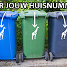 Goldengifts Kliko sticker - 1 stuk - Giraf + huisnummer - 25 x 14 cm - wit of zwart Goldengifts Kliko sticker - 1 stuk - Giraf + huisnummer - 25 x 14 cm - wit of zwart