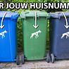 Goldengifts Kliko sticker - 1 stuk - Doberman + huisnummer - 20 x 15 cm - wit of zwart Goldengifts Kliko sticker - 1 stuk - Doberman + huisnummer - 20 x 15 cm - wit of zwart