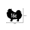 Goldengifts Kliko sticker - 1 stuk - Pomeriaan + huisnummer - 20 x 16,5 cm - wit of zwart Goldengifts Kliko sticker - 1 stuk - Pomeriaan + huisnummer - 20 x 16,5 cm - wit of zwart