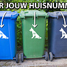 Goldengifts Kliko sticker - 1 stuk - Mechelse herder + huisnummer - 20 x 19 cm - wit of zwart Goldengifts Kliko sticker - 1 stuk - Mechelse herder + huisnummer - 20 x 19 cm - wit of zwart