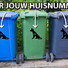 Goldengifts Kliko sticker - 1 stuk - Mechelse herder + huisnummer - 20 x 19 cm - wit of zwart Goldengifts Kliko sticker - 1 stuk - Mechelse herder + huisnummer - 20 x 19 cm - wit of zwart
