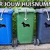 Goldengifts Kliko sticker - 1 stuk - Corgi + huisnummer - 20 x 13,5 cm - wit of zwart Goldengifts Kliko sticker - 1 stuk - Corgi + huisnummer - 20 x 13,5 cm - wit of zwart