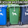 Goldengifts Kliko sticker - 1 stuk - Border Collie + huisnummer - 25 x 18 cm - wit of zwart Goldengifts Kliko sticker - 1 stuk - Border Collie + huisnummer - 25 x 18 cm - wit of zwart