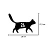 Goldengifts Kliko sticker - 1 stuk - Kat lopend + huisnummer - 25 x 17,5 cm - wit of zwart Goldengifts Kliko sticker - 1 stuk - Kat lopend + huisnummer - 25 x 17,5 cm - wit of zwart
