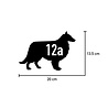Goldengifts Kliko sticker - 1 stuk - Shetland sheepdog + huisnummer - 20 x 13,5 cm - wit of zwart Goldengifts Kliko sticker - 1 stuk - Shetland sheepdog + huisnummer - 20 x 13,5 cm - wit of zwart