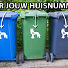 Goldengifts Kliko sticker - 1 stuk - Chinese naakthond + huisnummer - 20 x 19,5 cm - wit of zwart Goldengifts Kliko sticker - 1 stuk - Chinese naakthond + huisnummer - 20 x 19,5 cm - wit of zwart