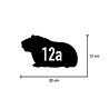 Goldengifts Kliko sticker - 1 stuk - Cavia + huisnummer - 20 x 12 cm - wit of zwart Goldengifts Kliko sticker - 1 stuk - Cavia + huisnummer - 20 x 12 cm - wit of zwart