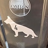 Goldengifts Kliko sticker - 1 stuk - Duitse herder + huisnummer - 25 x 18,5 cm - wit of zwart Goldengifts Kliko sticker - 1 stuk - Duitse herder + huisnummer - 25 x 18,5 cm - wit of zwart
