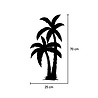 Goldengifts Kliko sticker - 1 stuk - Palmbomen - groot - 30 x 70 cm - wit of zwart Goldengifts Kliko sticker - 1 stuk - Palmbomen - groot - 30 x 70 cm - wit of zwart
