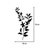 Goldengifts Kliko sticker - 1 stuk - Flower - groot - 30 x 70 cm - wit of zwart Goldengifts Kliko sticker - 1 stuk - Flower - groot - 30 x 70 cm - wit of zwart