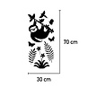 Goldengifts Kliko sticker - 1 stuk - Jungle - groot - 30 x 70 cm - wit of zwart Goldengifts Kliko sticker - 1 stuk - Jungle - groot - 30 x 70 cm - wit of zwart